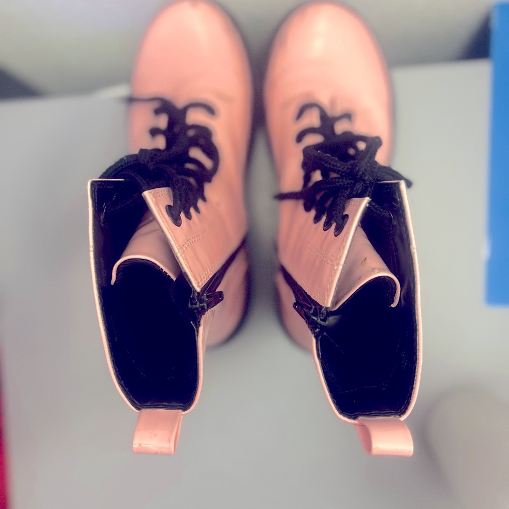 Pink and Black boots